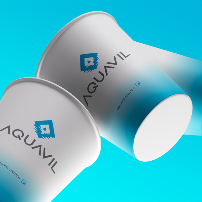 AQUAVIL凈水器品牌logo設計，品牌VI設計，品牌形象升級